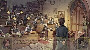 Four teens in room for innocent witches gameplay