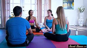 yoga-loving stepdaughter gets banged hard after a steamy blowjob in this full taboo storyline.