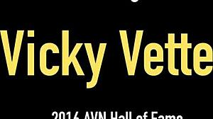 Vicky Vette Strips After New Year's Party