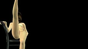 Animated 3D Cartoon Girl Striking Sexy Poses in Various Positions