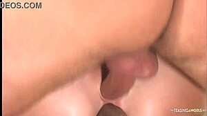 being outdoors doesn't stop aurora snow from wanting a threesome with double penetration