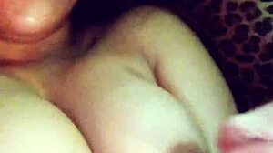 I luv how whorella deville's big tits get cum on em