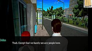 Big tits brunette fucks in cartoon