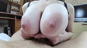 big tits teen gets anal titfuck