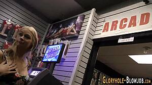 MILF Sucks Monster Cock in Interracial Anal Gloryhole