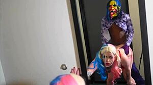 Harley Quinn's Pink Pussy Gets Destroyed By Joker In This Clown Sex Scene