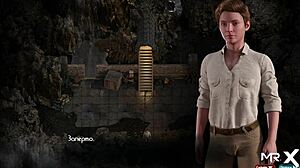 Beautiful woman in hot scene