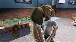 fallout 4 katsu and emogene lesbian scene