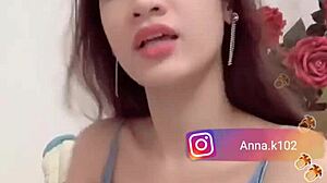 Instagram model Anna K102 reveals her flat chest