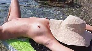 couple has wild anal fucking leading to intense orgasm on sup