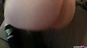 skinny berlin street hooker banged hard without condom for cash.