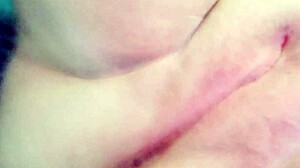 milky pussy getting fucked by machine with big ass shaking 😈