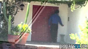 the horny wife in spandex tricks strangers into fucking her