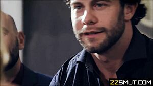 Student Gets Fucked Hard by Teacher and Principal in Classroom