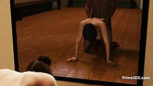 prime3dx poolside milfs animation with monster cocks