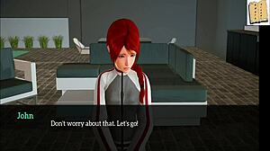 Big tits brunette fucks in cartoon