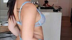 Big Booty Brunette Deepthroats Big Cock In Reality Tv