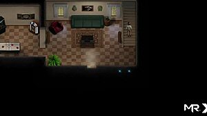 Beautiful woman in hot scene