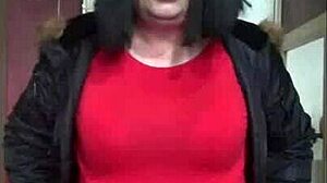 Old red black masturbation machine!