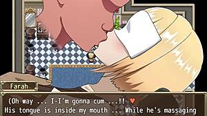 Blonde Heroine Gets Trapped on Beggars' Roof in Farah Adventure