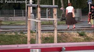 Teens engage in wild public street orgy