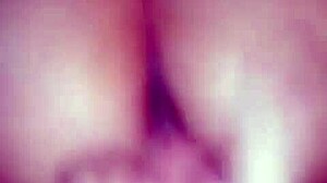 horny hubby intensely fingers wife's pussy and ass