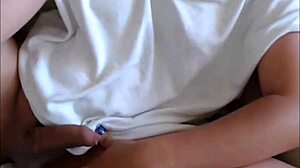 Blonde Transsexual Cums On Herself On Live Cam