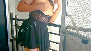 Public encounter with wet skin exposed