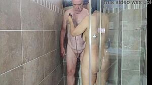 sexy shave in shower