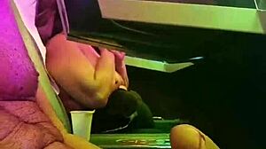milf in solarium sucks cock and gets fucked