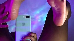 Pretty Brunette Masturbates With Dildo On Skinny Pussy