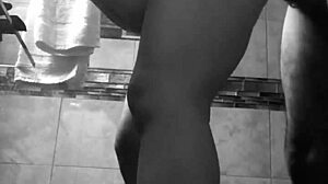 watch this quick fuck in the bathroom with a latina couple, it's so hot!