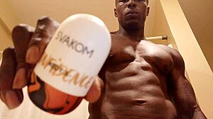 Hallelujah Johnson Masturbating Sex Toy Close-Up