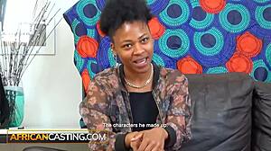 Ebony Amateur Casting Turns To Outdoor Scene - African Casting