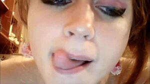 teen couple gets naughty on webcam with blowjob and sex