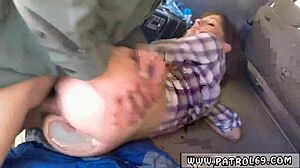 Teen In Uniform Performs In Hot Scene