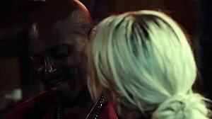 He says, I'm going to fuck this sweaty busty blonde hard.