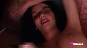 horny college girl katie fey plays with boobs underwater 😍