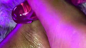 Pretty Brunette Masturbates With Dildo On Skinny Pussy