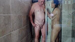 sexy shave in shower