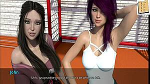 wvm 4 and shauna playing basketball in the game