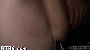 The Caged Hotty Receives A Lusty Whipping On Her Smooth Ass