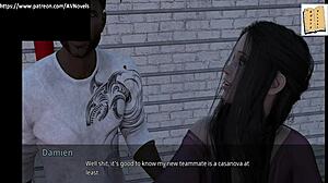 wvm 4 and shauna playing basketball in the game