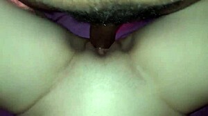 Black And White Interracial Couple Enjoys Homemade Fun