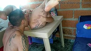 Milf Rims Ebony Ass With Big Black Cock