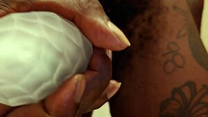 Hallelujah Johnson Masturbating Sex Toy Close-Up