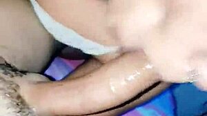 Blonde Transsexual Wanessa Silva Sucks Young Stud Greedily!