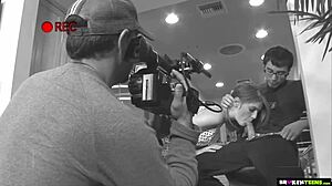 This hot redhead teen is ready for her porn career with deepthroat and blowjob! 😘