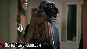 Ashley lane and kimmy granger uninvited marcus london for some sucking