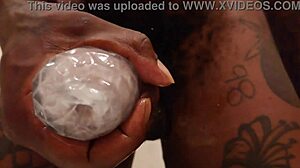 Hallelujah Johnson Masturbating Sex Toy Close-Up
